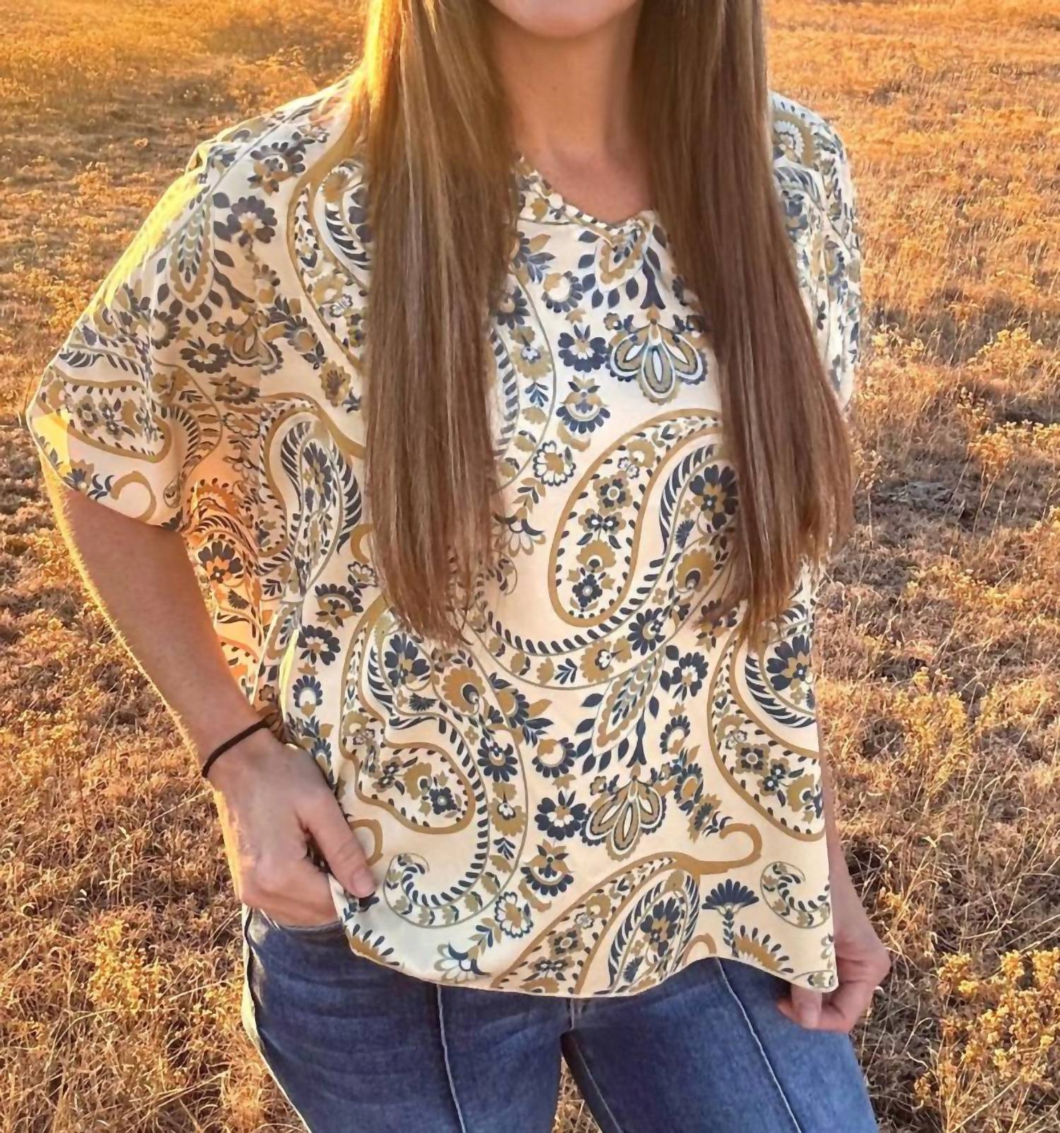 Cactus Kreek Top In Cream - Image 3
