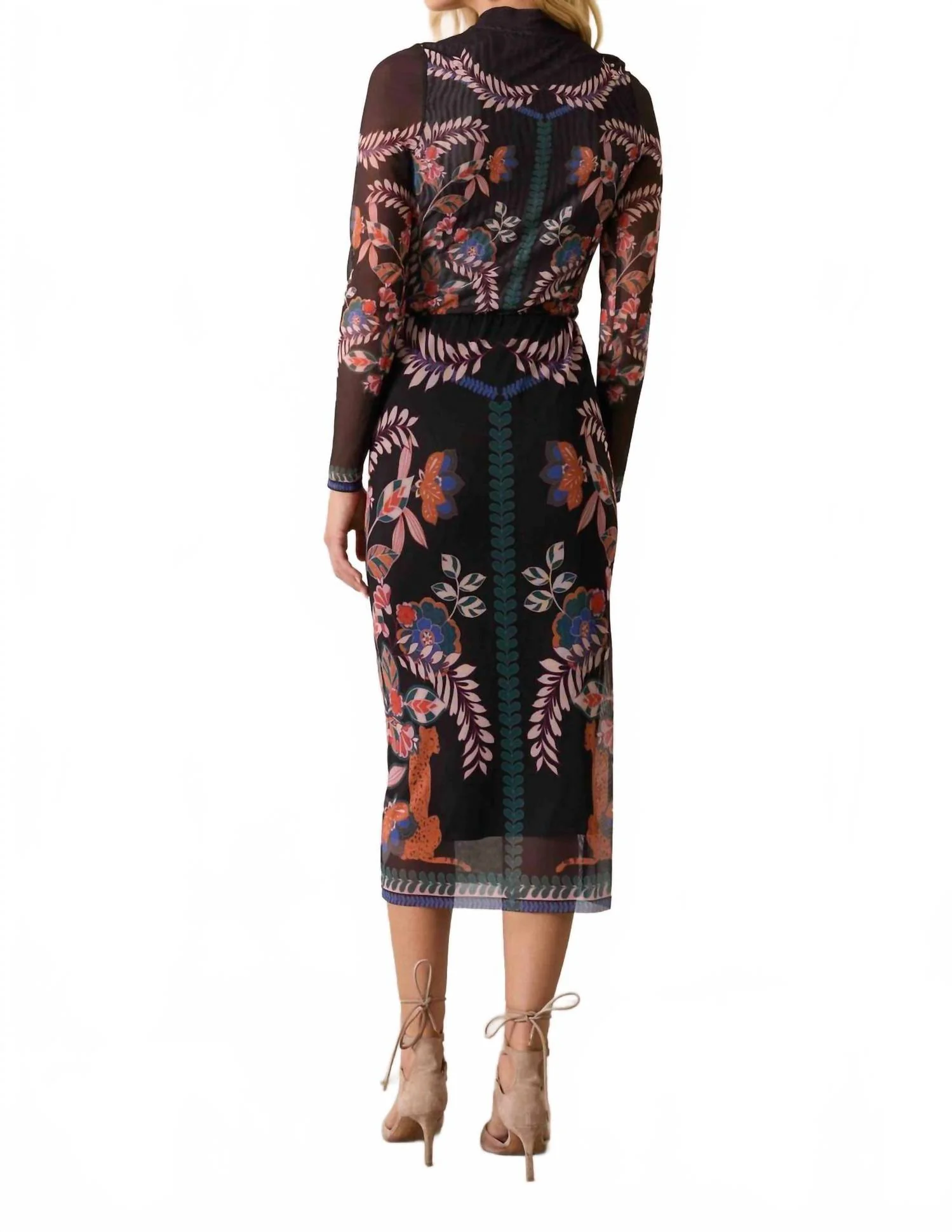 Callie Midi Skirt In Zulu Prince Cheetah - Image 2