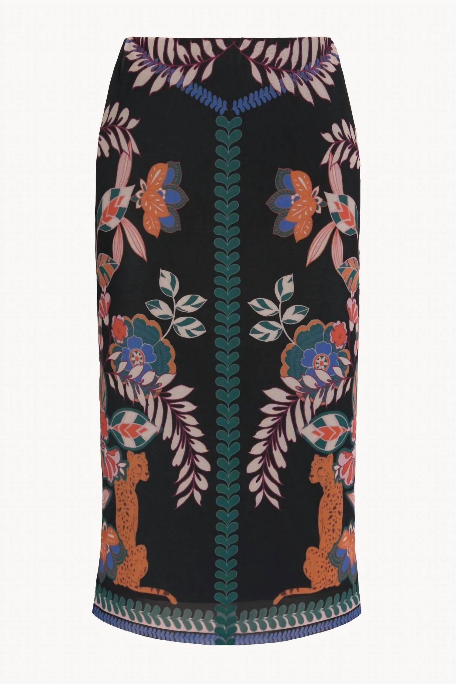 Callie Midi Skirt In Zulu Prince Cheetah - Image 3