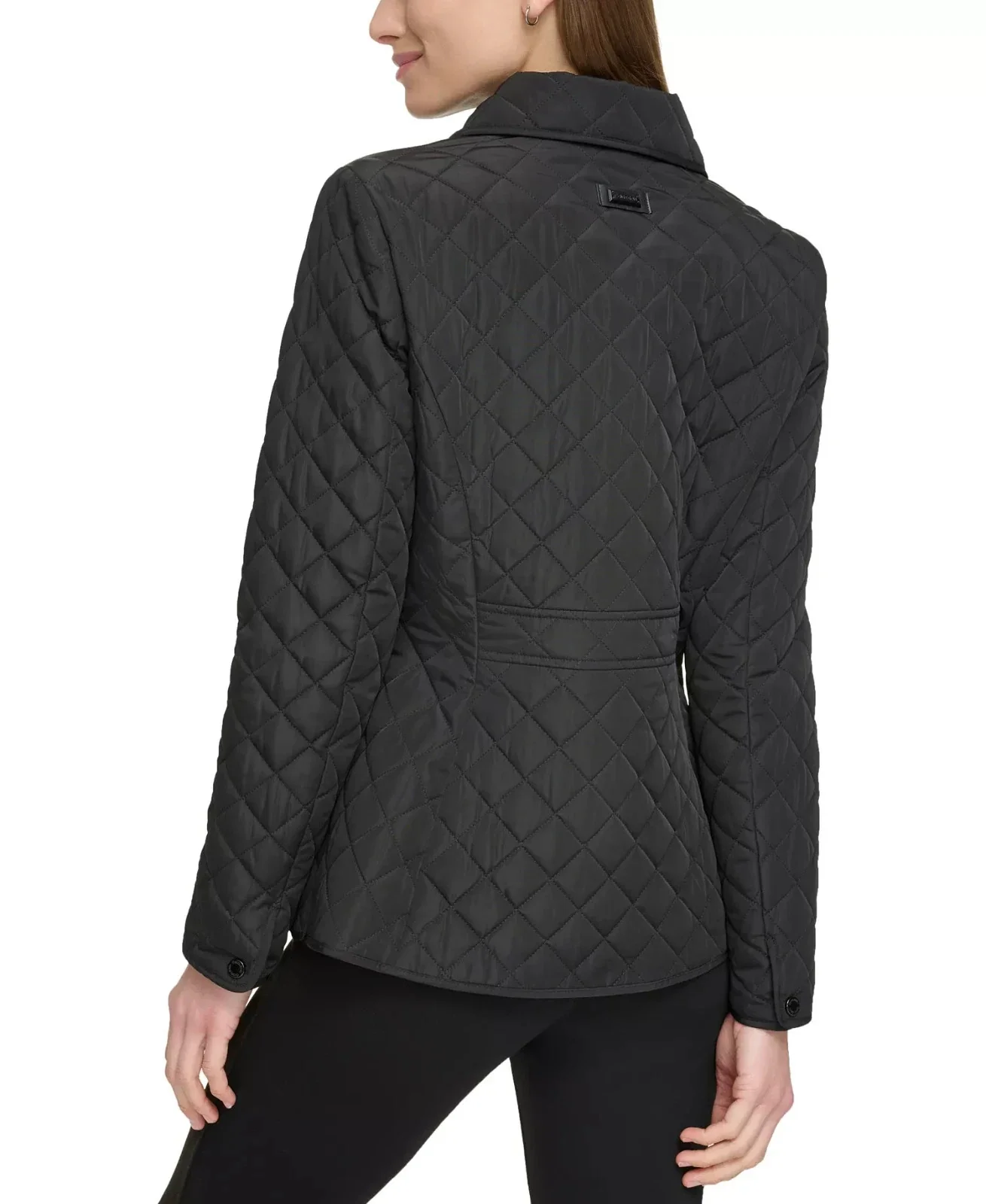 Calvin Klein CW322574 Coat Women's Black Long Sleeve Quilted DDR3170 - Image 6