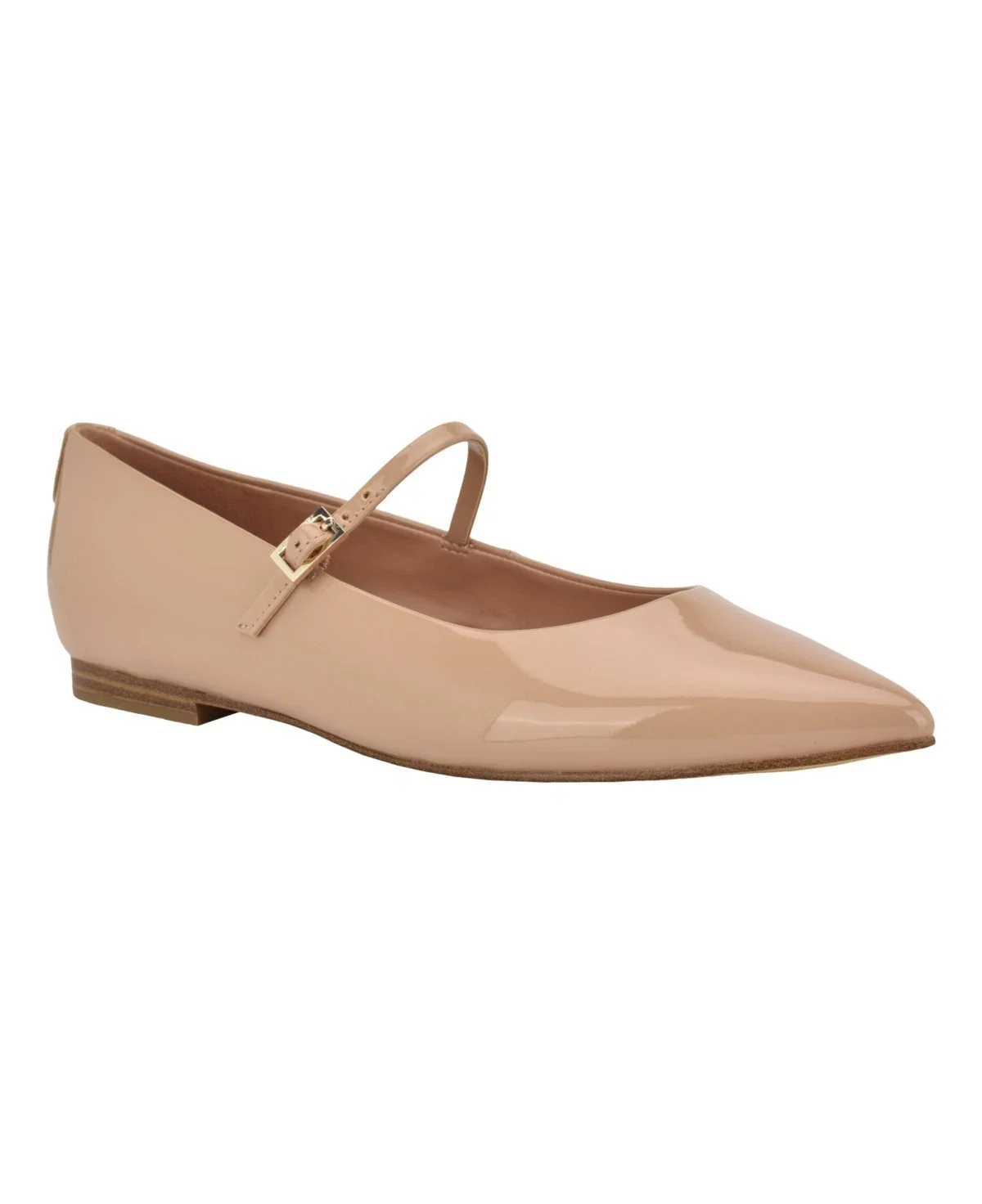 Calvin Klein Kamryn Flat Women Light Pink Patent Leather Pointed Toe HTAT917