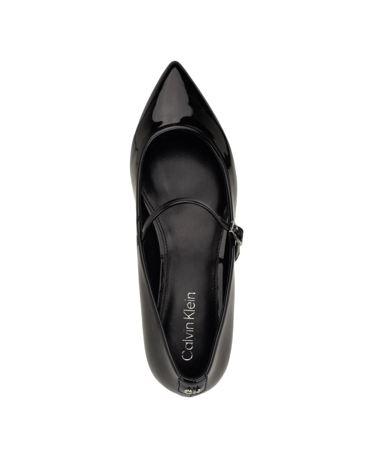 Calvin Klein Kamryn Flat Women's Black Patent Leather Pointed Toe HTAT915 - Image 2