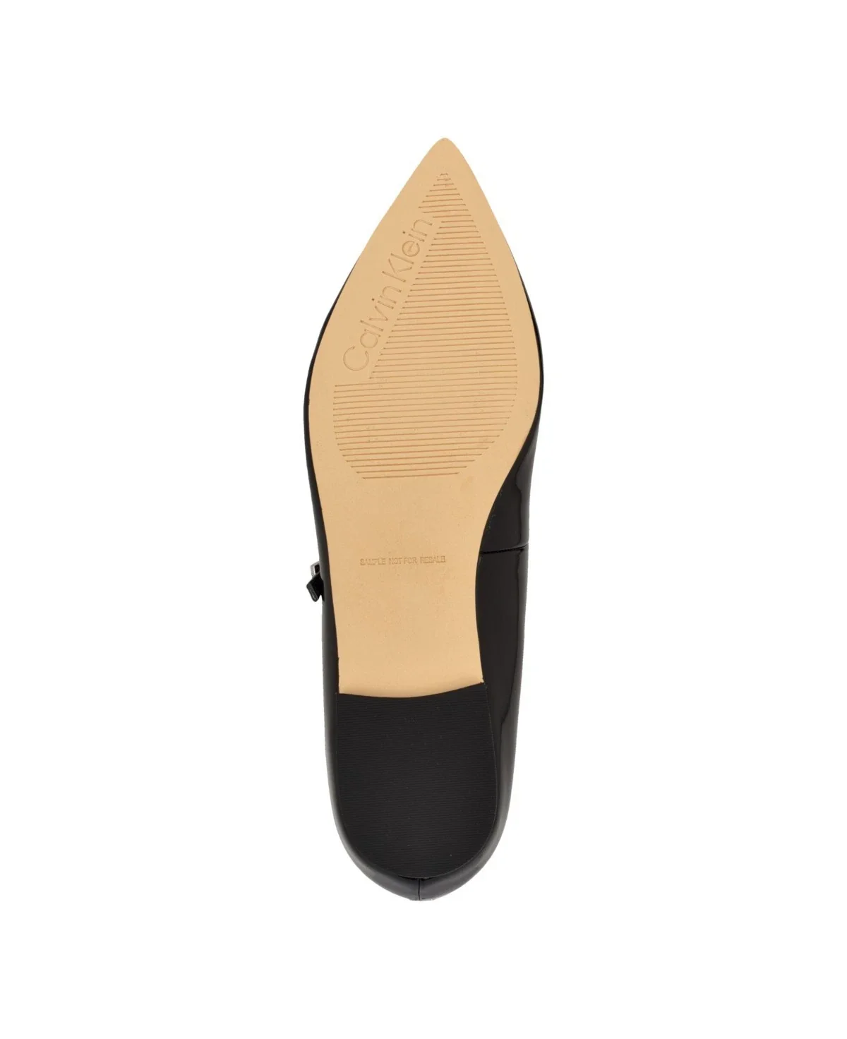 Calvin Klein Kamryn Flat Women's Black Patent Leather Pointed Toe HTAT915 - Image 4