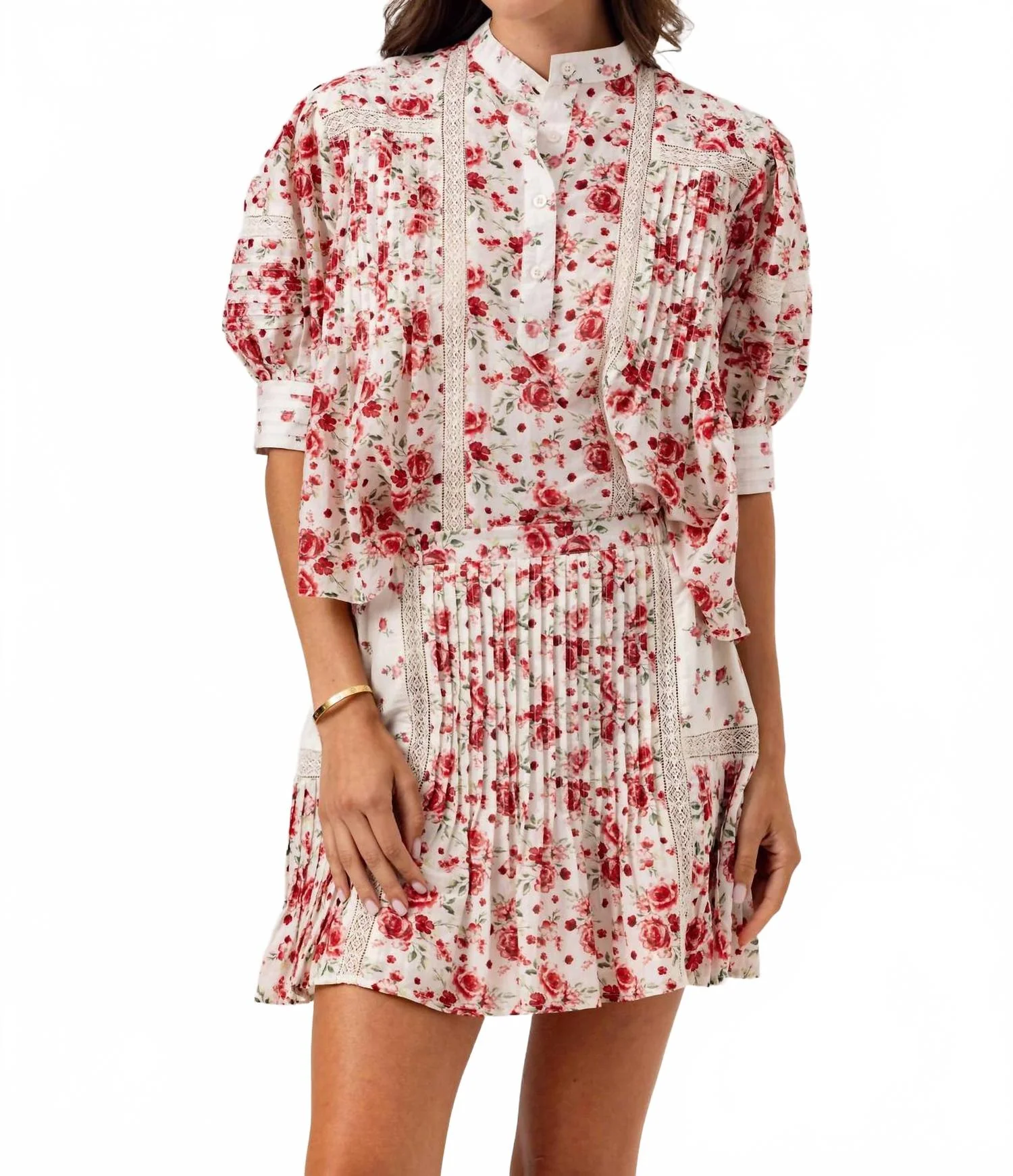 Camari Mini Skirt In Rosebud