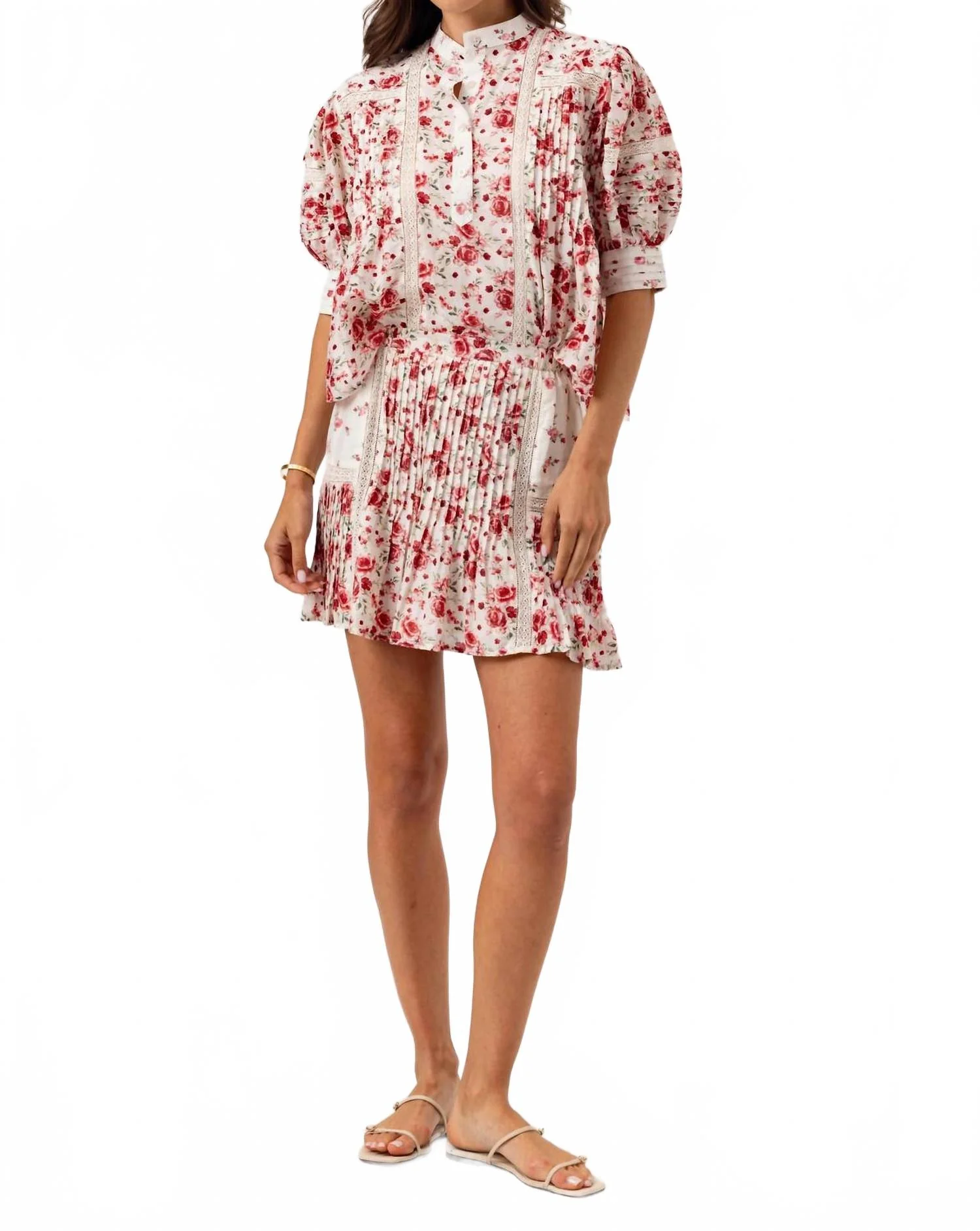 Camari Mini Skirt In Rosebud - Image 2
