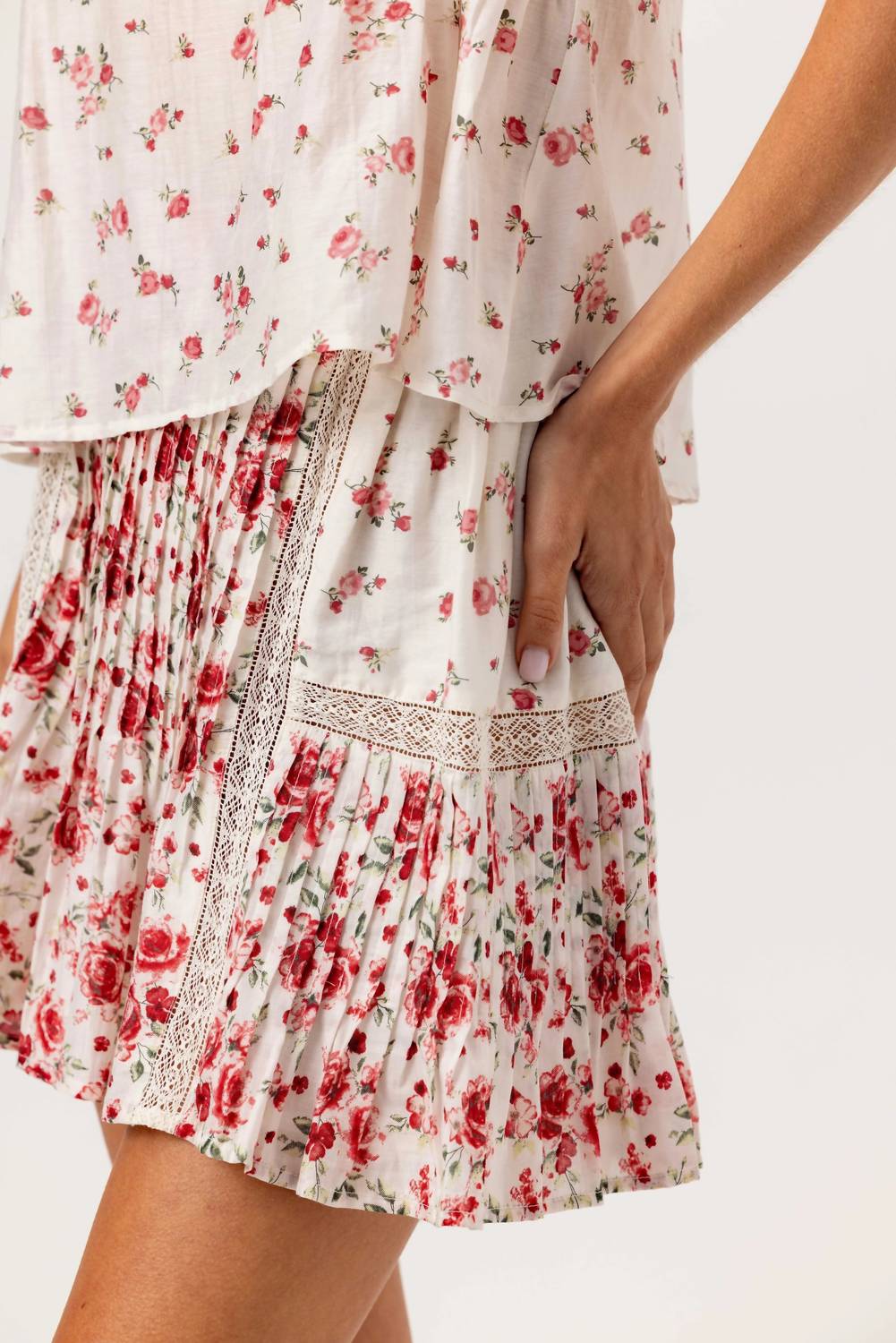 Camari Mini Skirt In Rosebud - Image 4