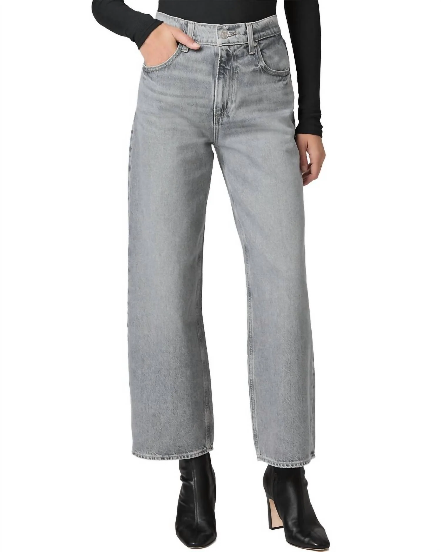 Cameron Ankle Jeans In Grey Isles - Image 2