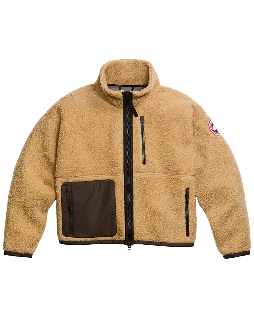 Canada Goose Simcoe Zip Up Fleece Wool-Blend Sweater - Image 2