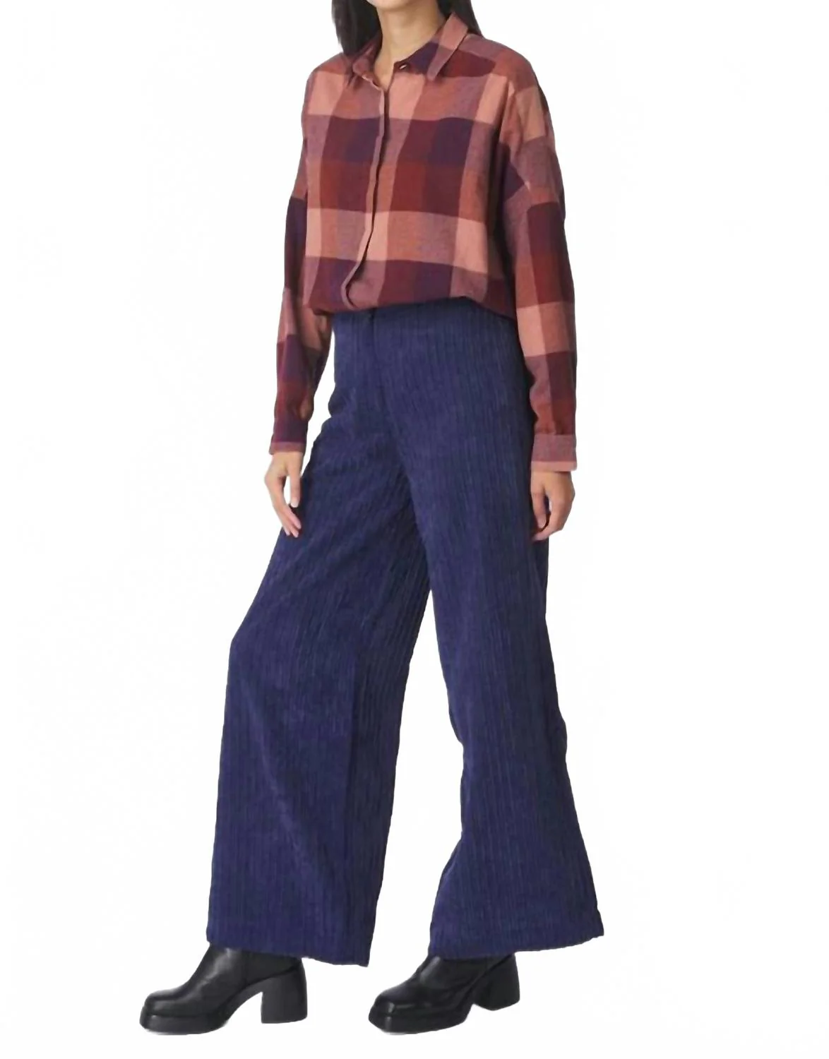 Cap East Wide Leg Pants In Queen Blue - Image 3
