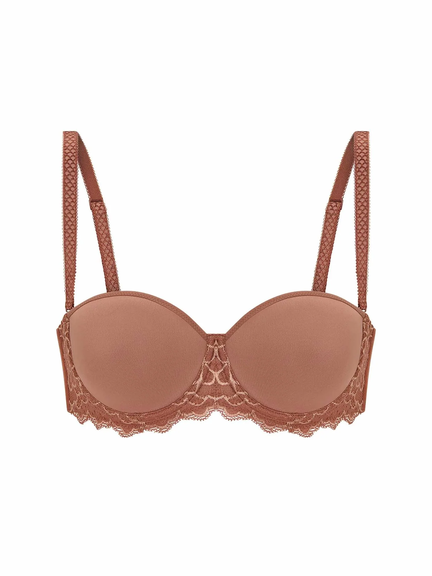 Caresse Strapless Bra In Brun Coco - Image 4