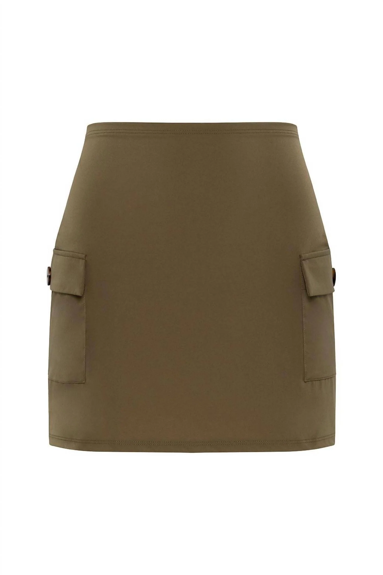 Cargo Skirt In Khaki - Image 3