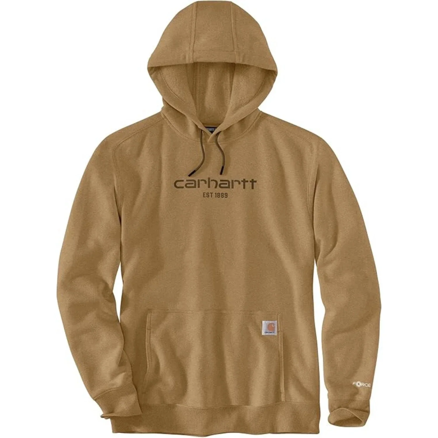 Carhartt 106655-BA0 Sweatshirt Men Beach Heather Hooded Long Sleeve KFC374 - Image 4
