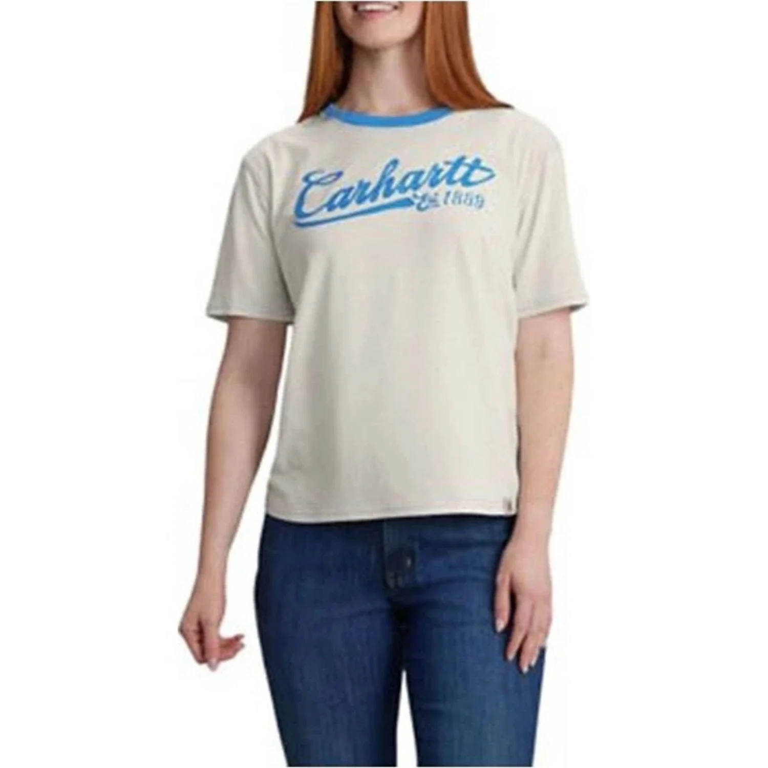 Carhartt Tencel Fiber Series T-Shirt Women's Ivory Short Sleeve DSGL1 0 - Image 5