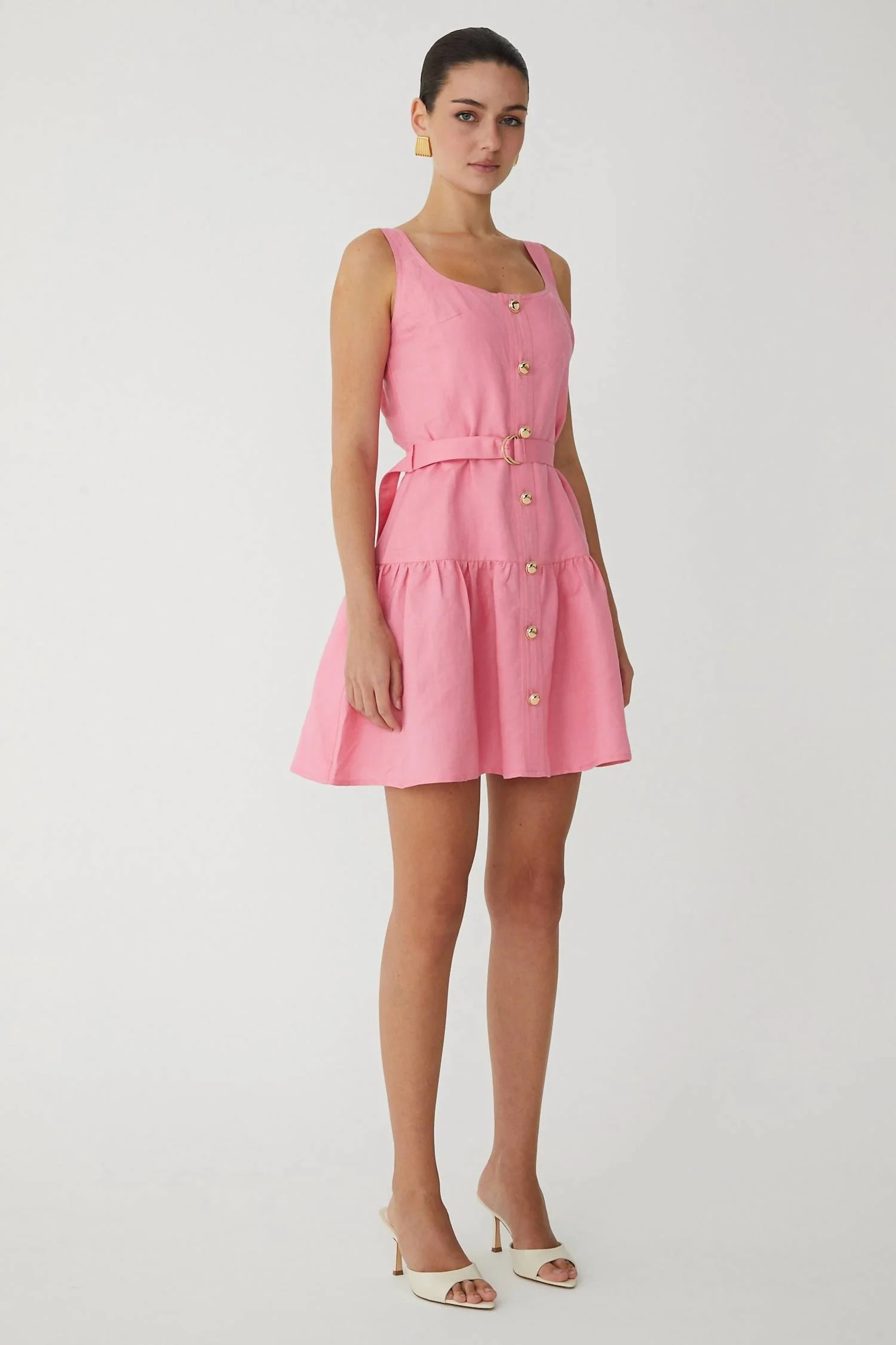 Cari Dress In Pale Pink - Image 2