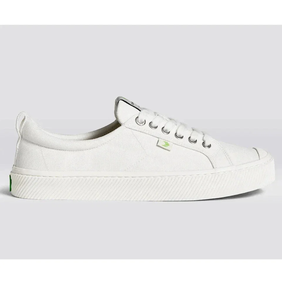 Cariuma OCA Low Sneakers Women's Off-White Canvas Comfort Shoes HAWK1052 - Image 2
