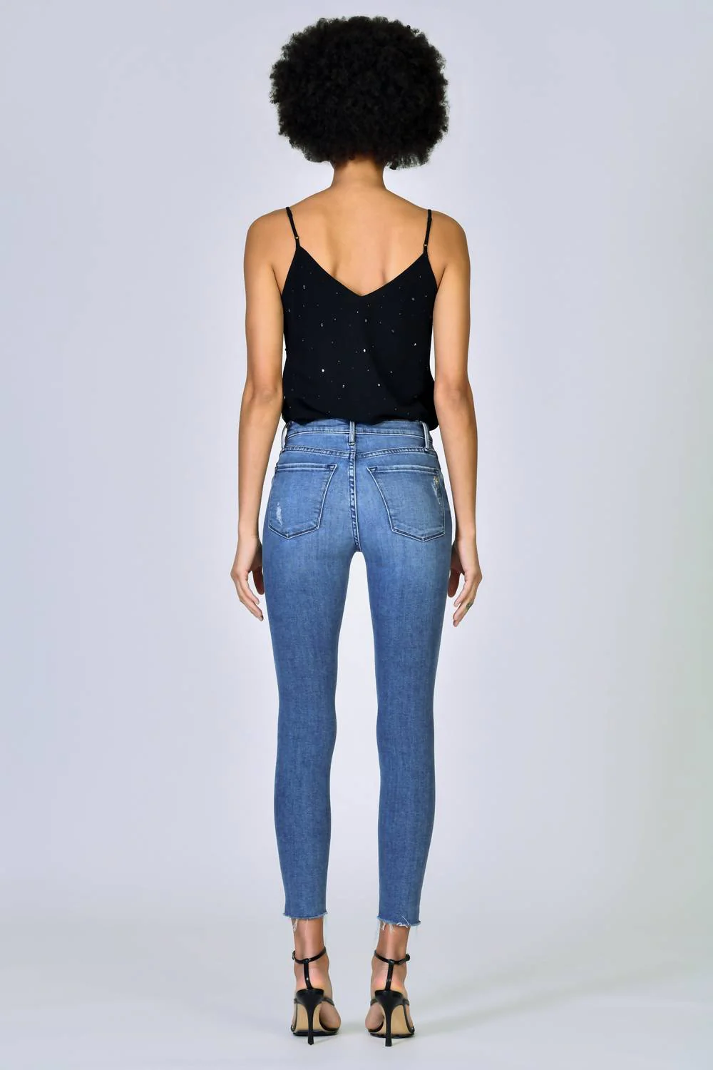 Carmen High Rise Ankle Fray Jean In Jazz It Up - Image 3