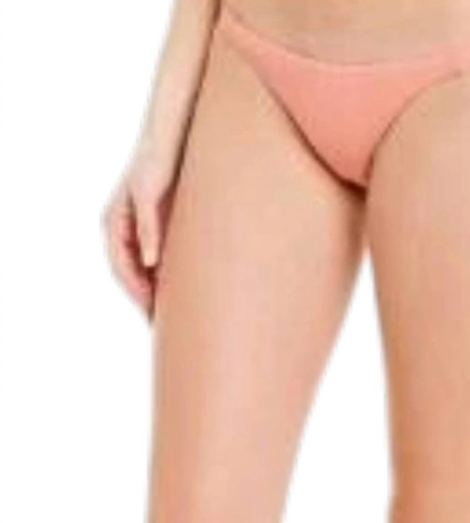 Carmen Rib Bikini Bottom In Pink - Image 2