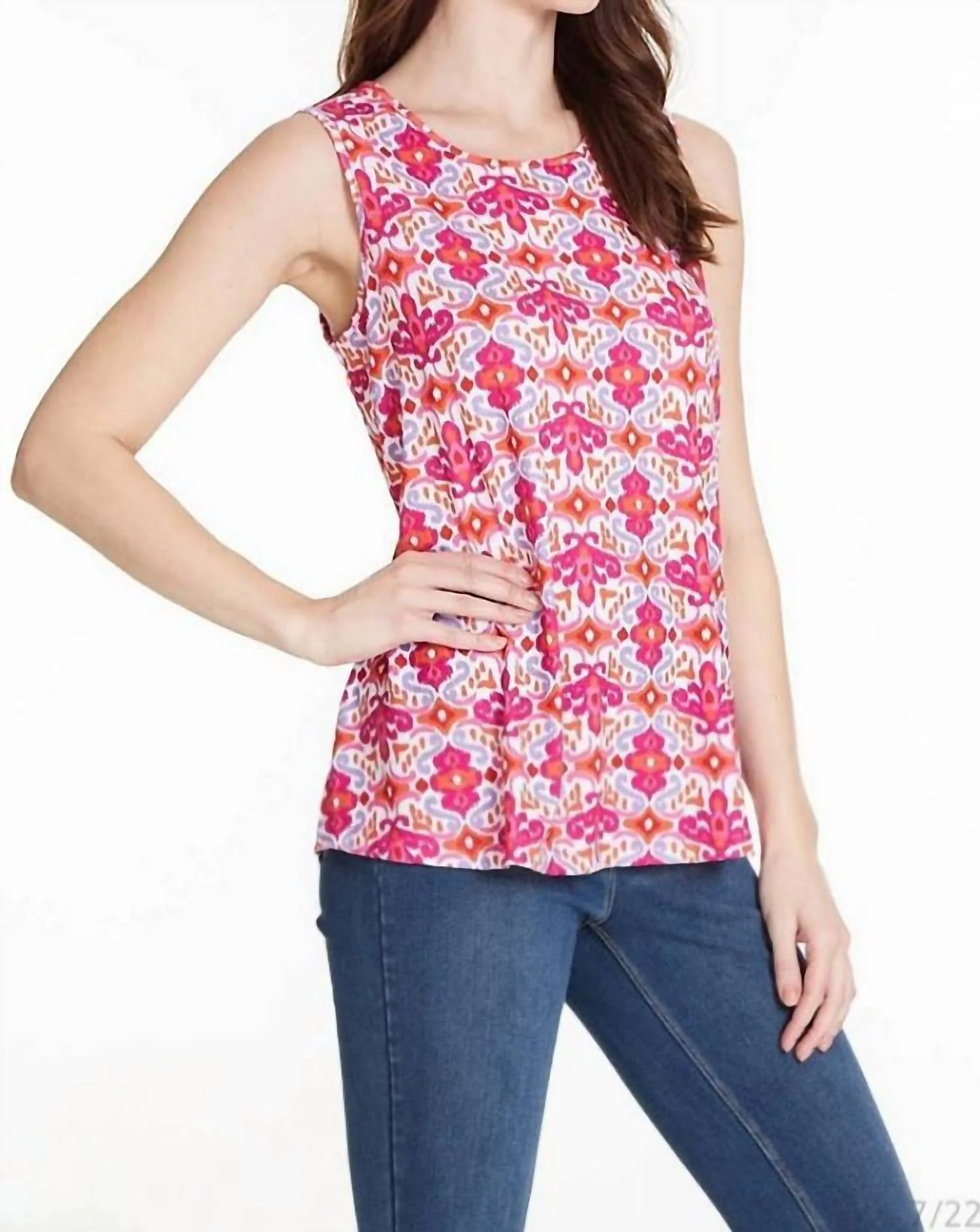 Carnival Design Tank In Fuschia