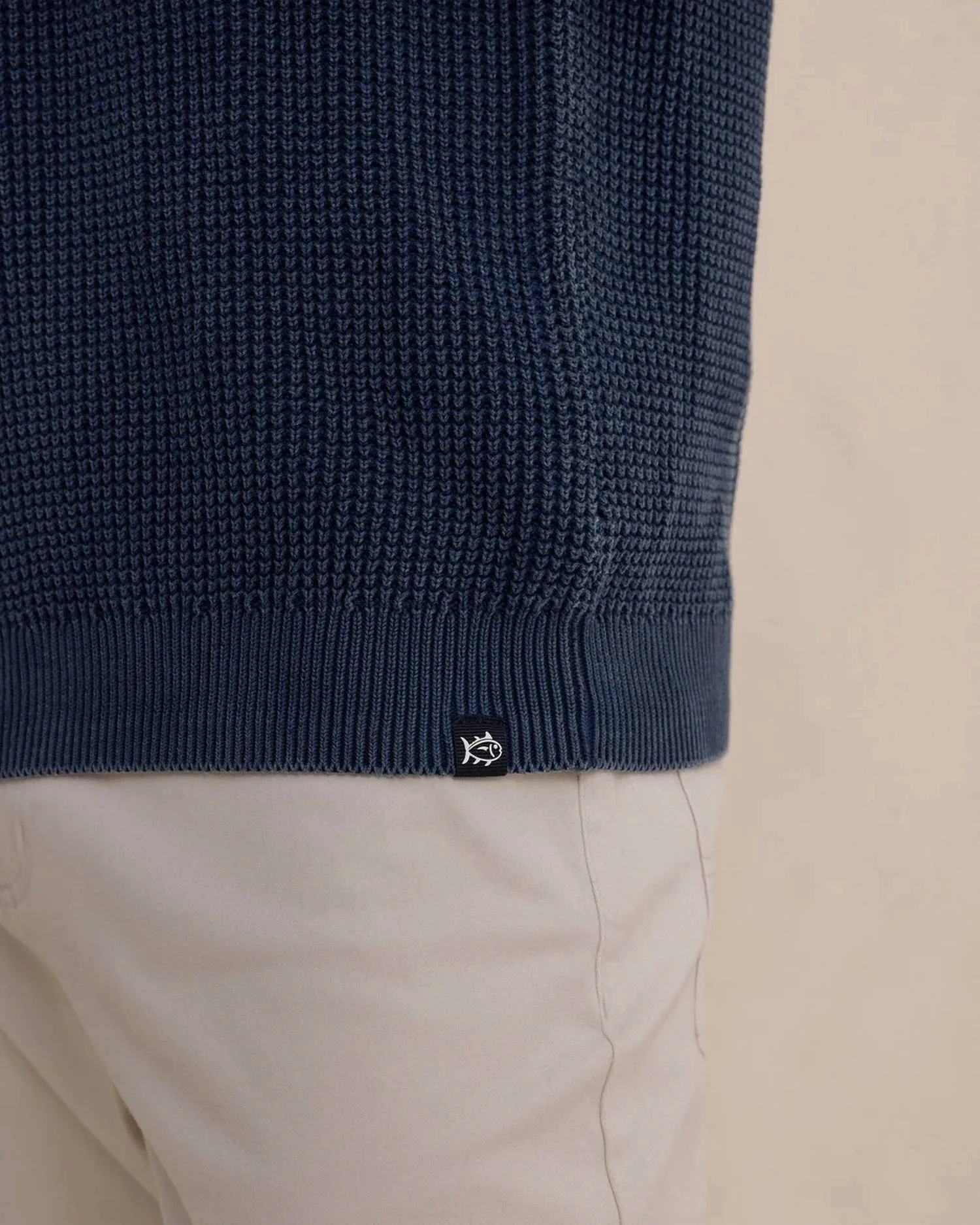 Carrington Garment Dyed Crew Sweater In Dress Blue - Image 5