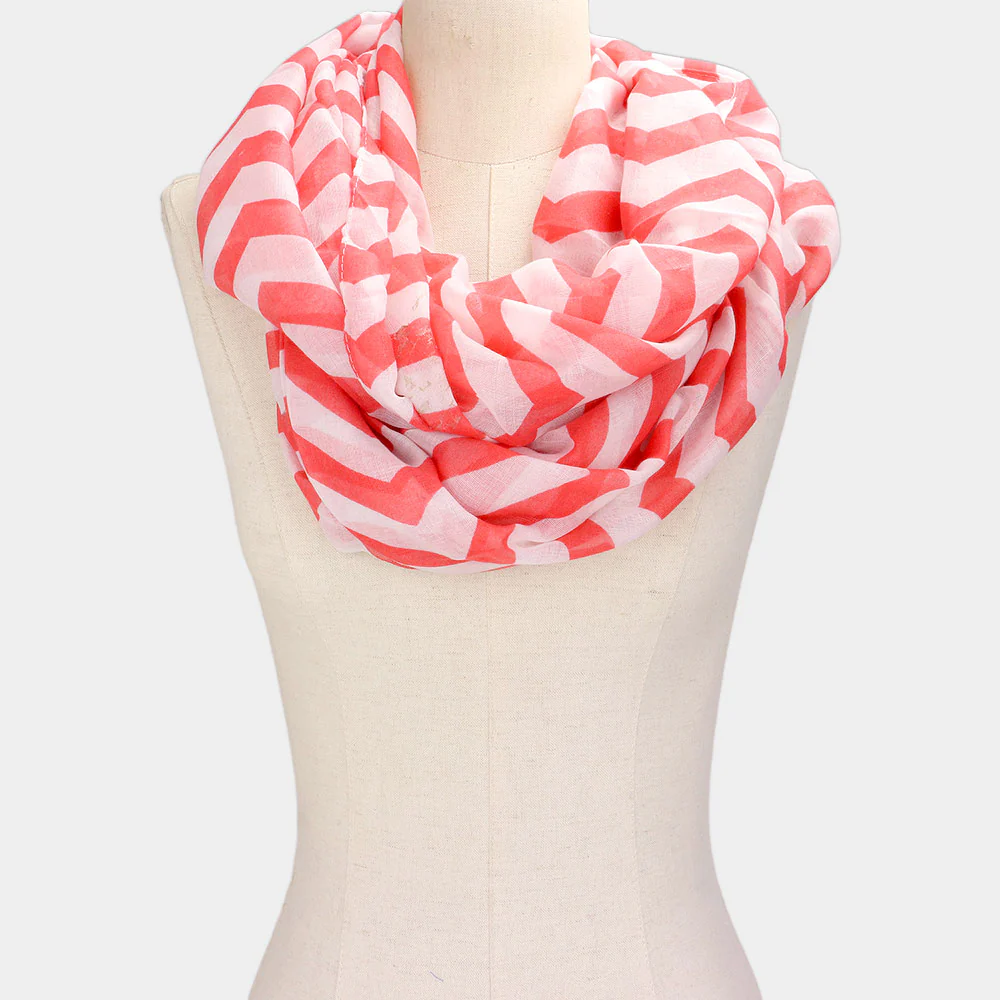 Casual Chevron Loop Scarf