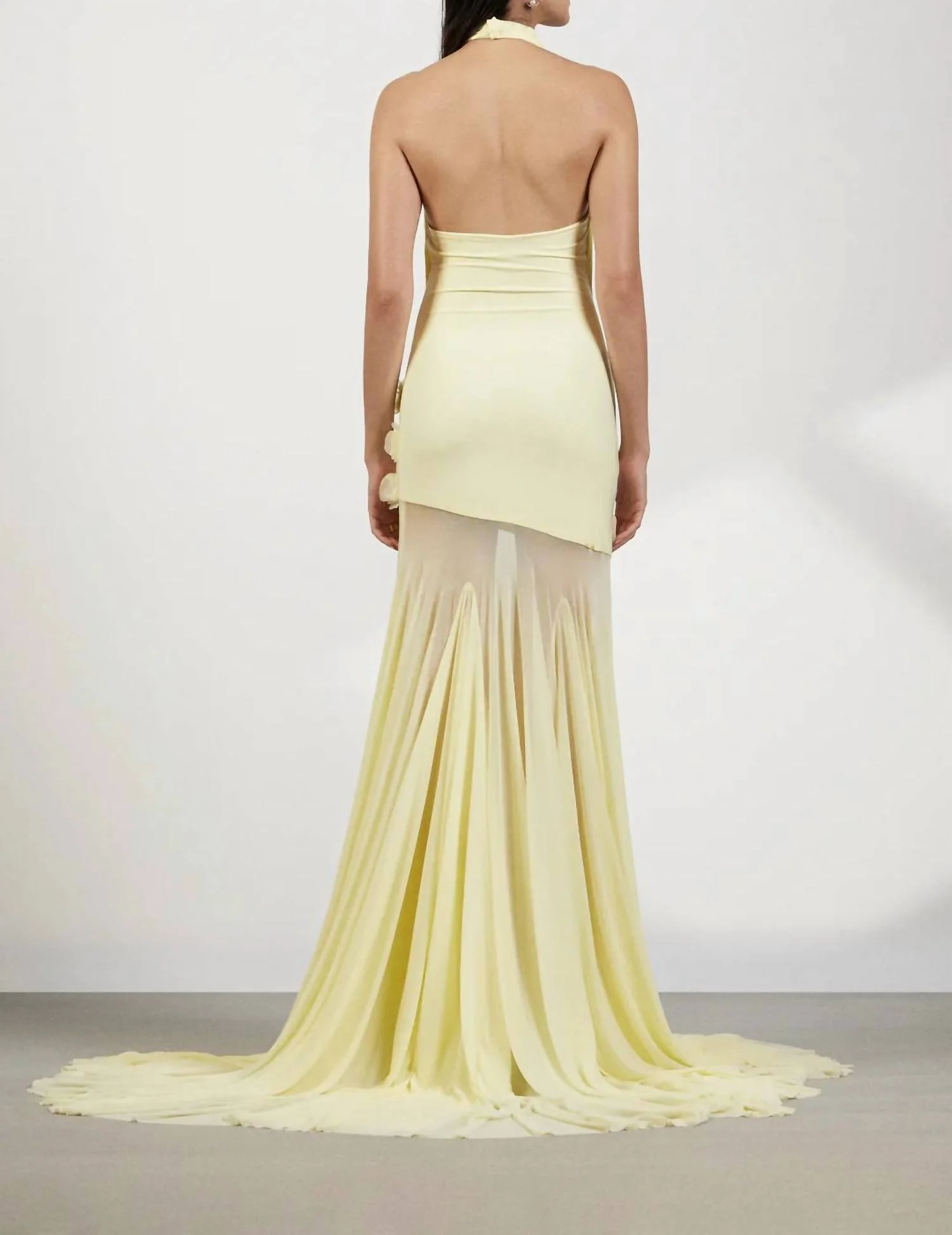 Celeste Dress In Butter Yellow - Image 2