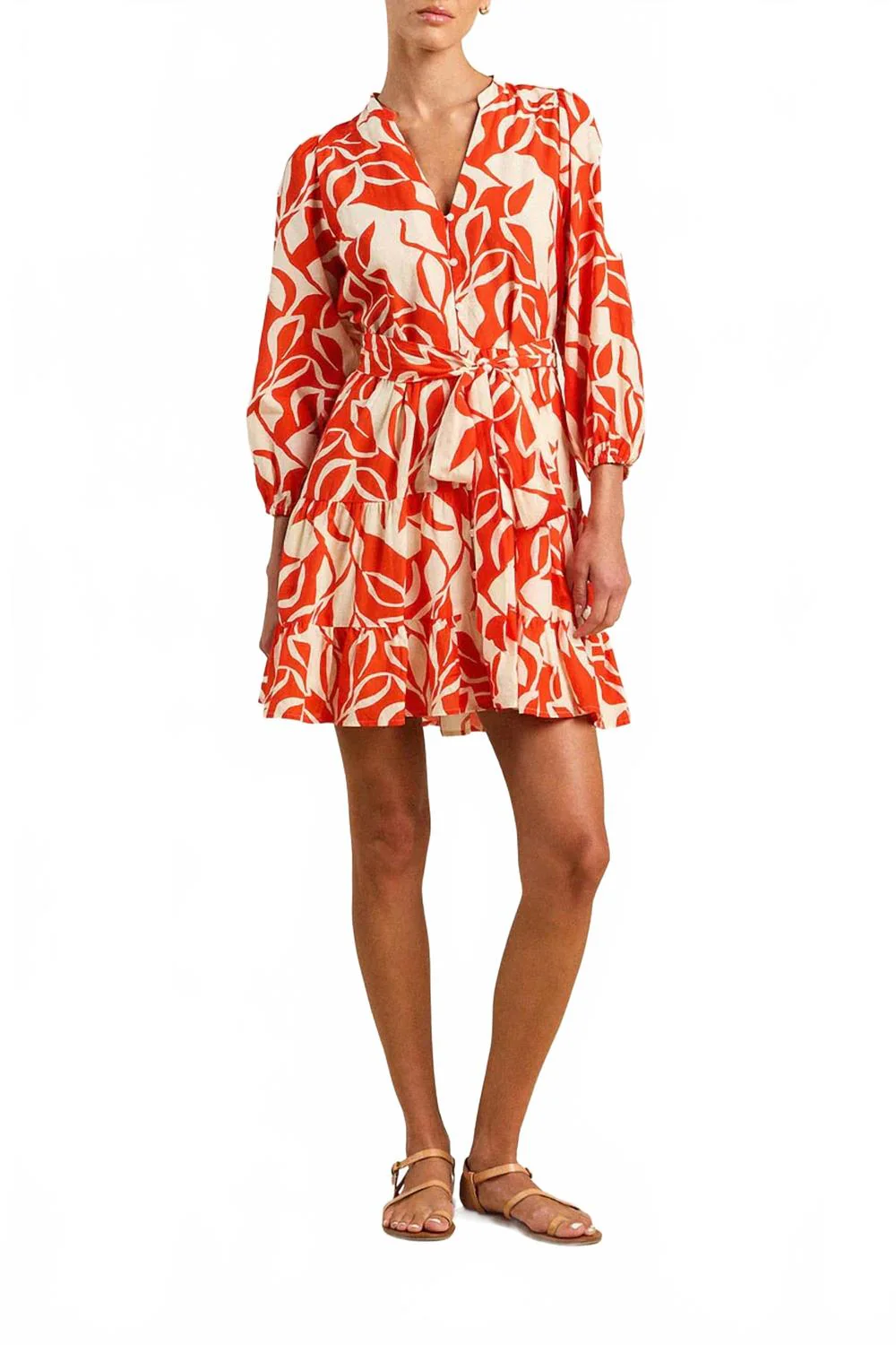 Celeste Dress In Red Amaranta