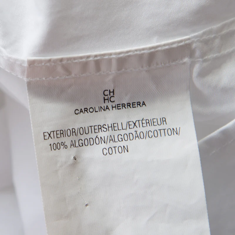 Ch Carolina Herrera White Cotton Long Sleeve Button Front Shirt - Image 6