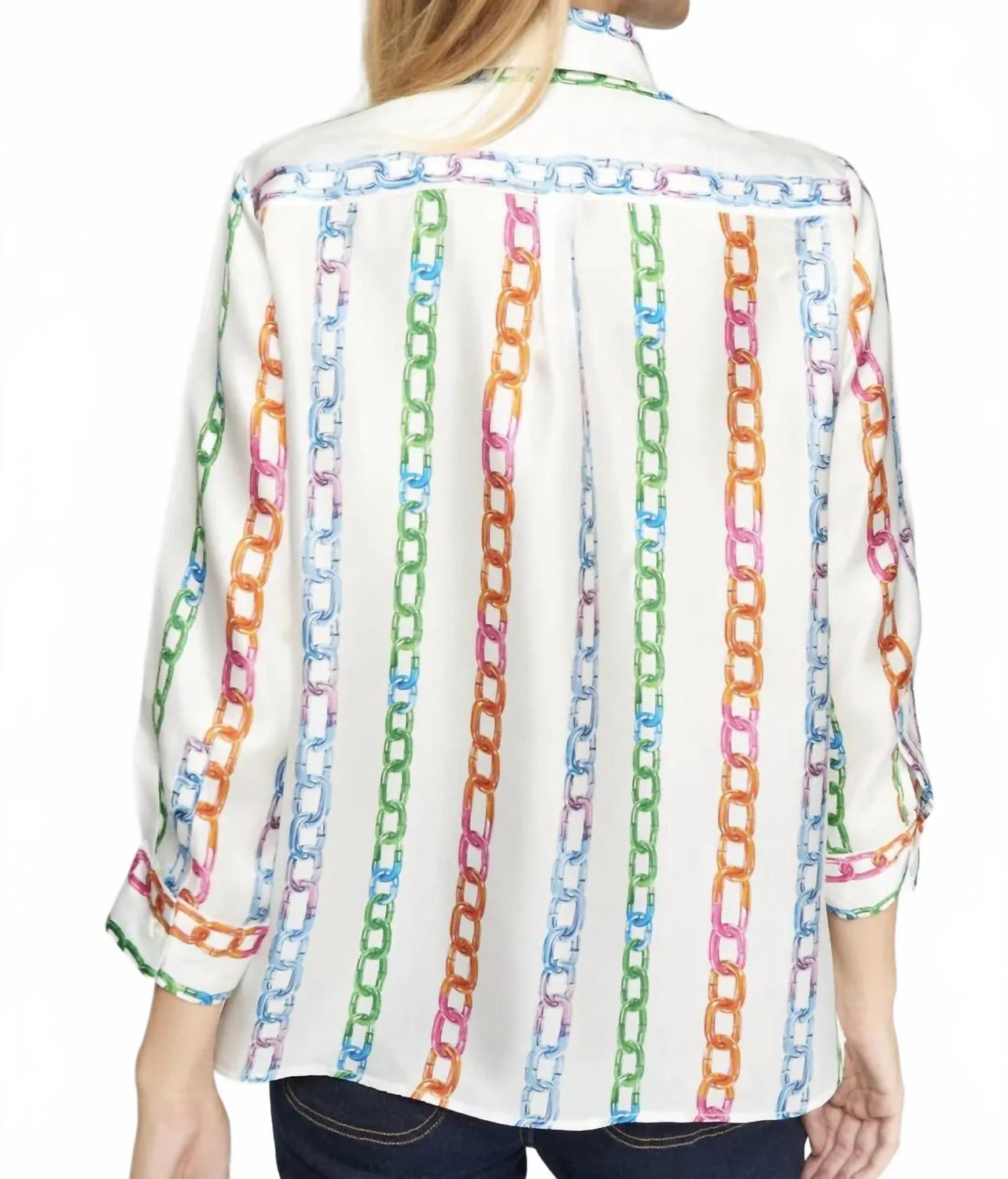 Chain Print Shirt In Multi Color - Image 2