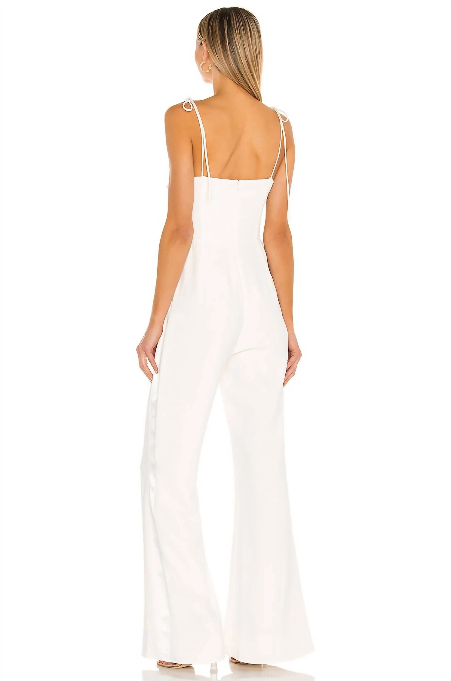 Champagne Jumpsuit In Ivory - Image 3
