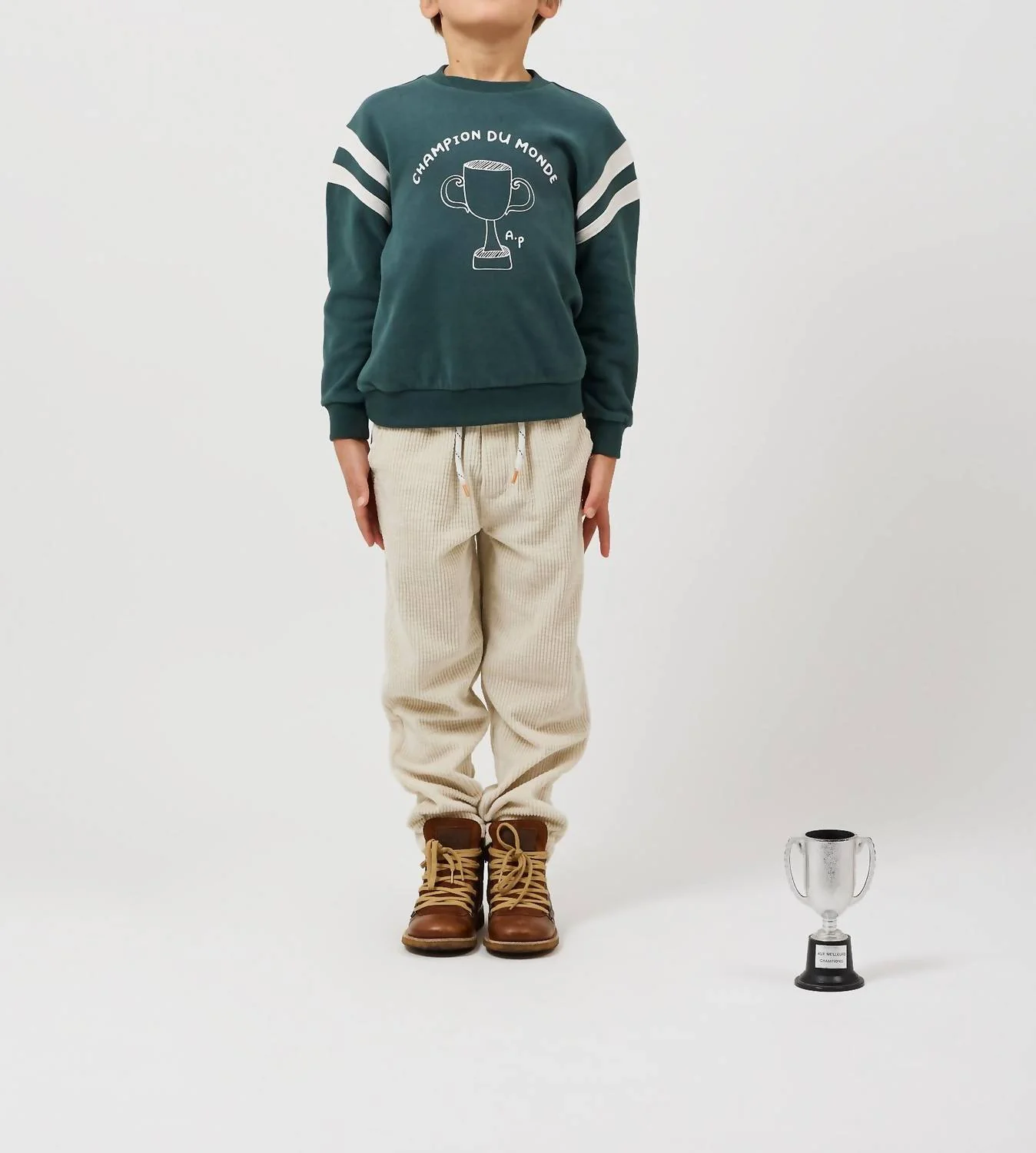 Champion Du Monde Sweatshirt Top In Green