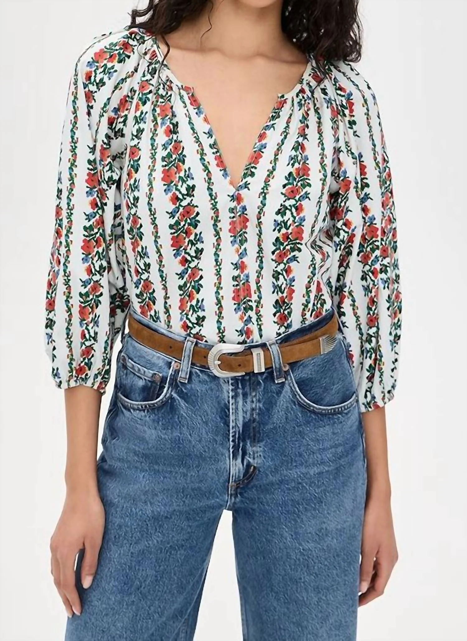 Chariot Top In Tapestry Floral