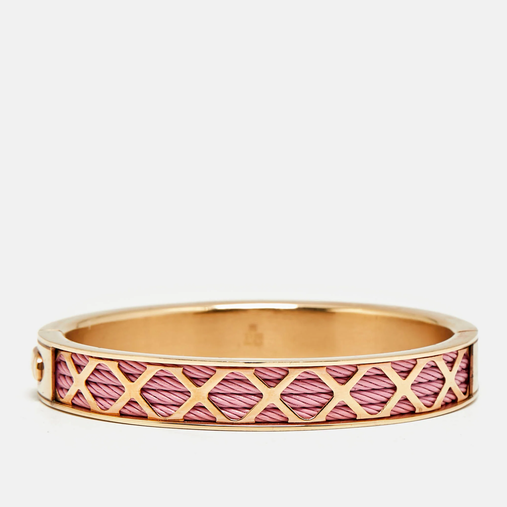 Charriol Forever Pvd Coated Steel Rose Gold Tone Bangle Bracelet - Image 3