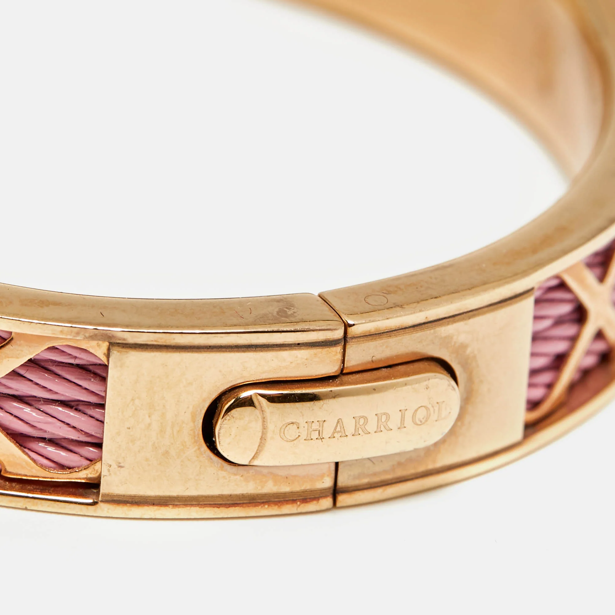 Charriol Forever Pvd Coated Steel Rose Gold Tone Bangle Bracelet - Image 4