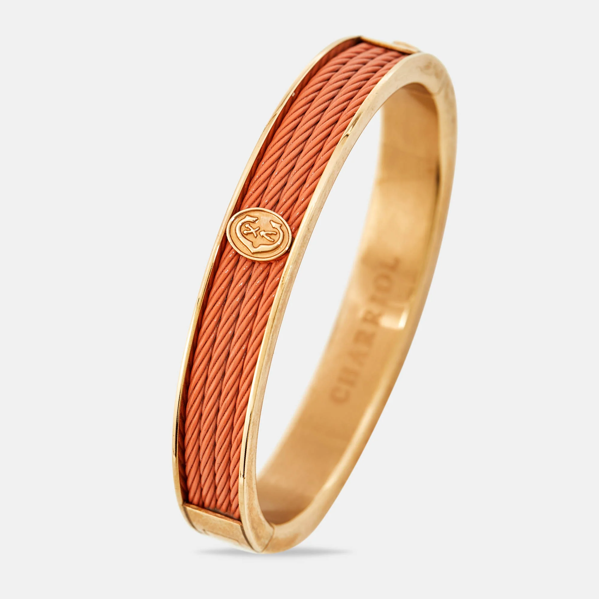 Charriol Orange Pvd Coated Steel Rose Gold Tone Bracelet - Image 2