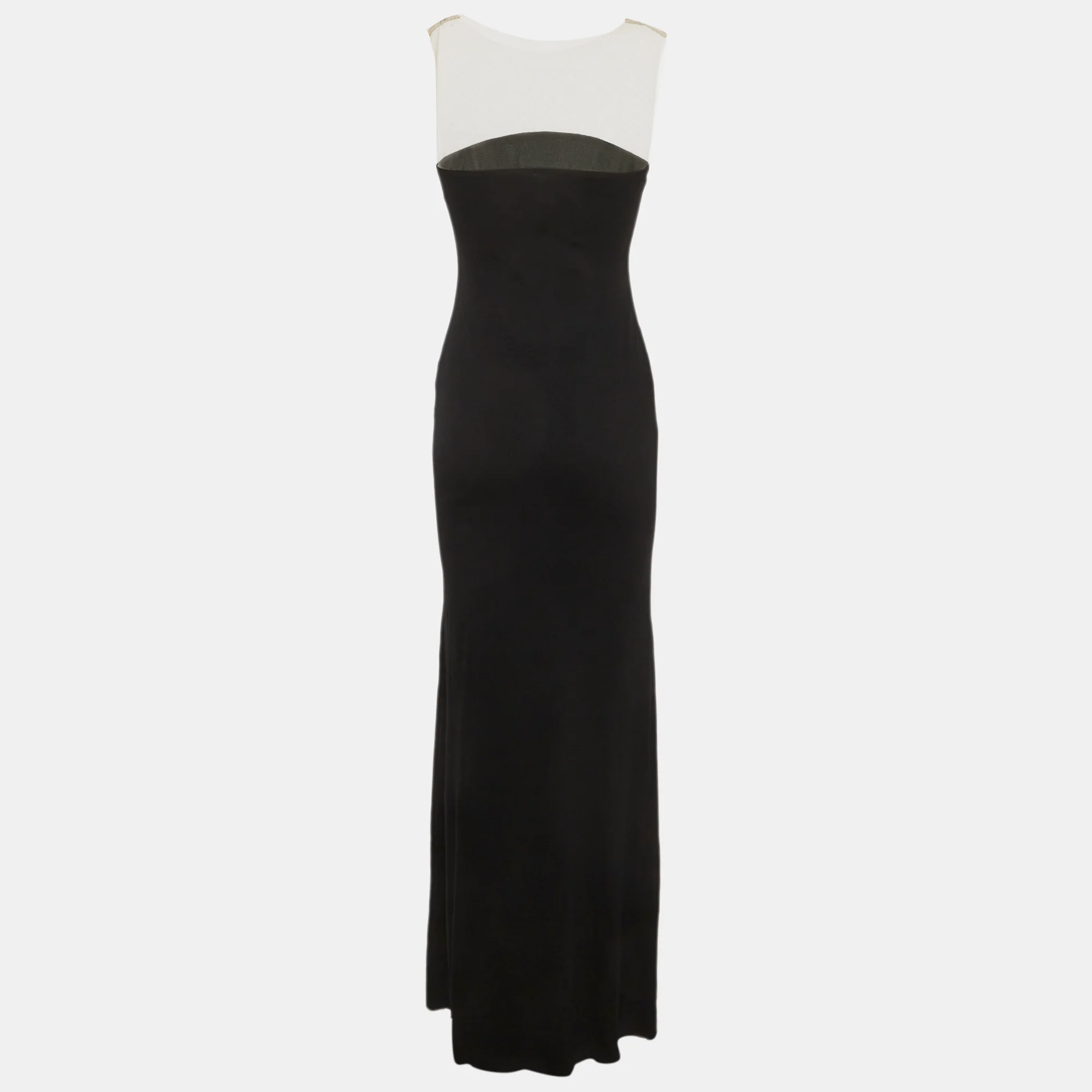 Chats By C.dam Black Stretch Crepe Marra Maxi Dress - Image 3