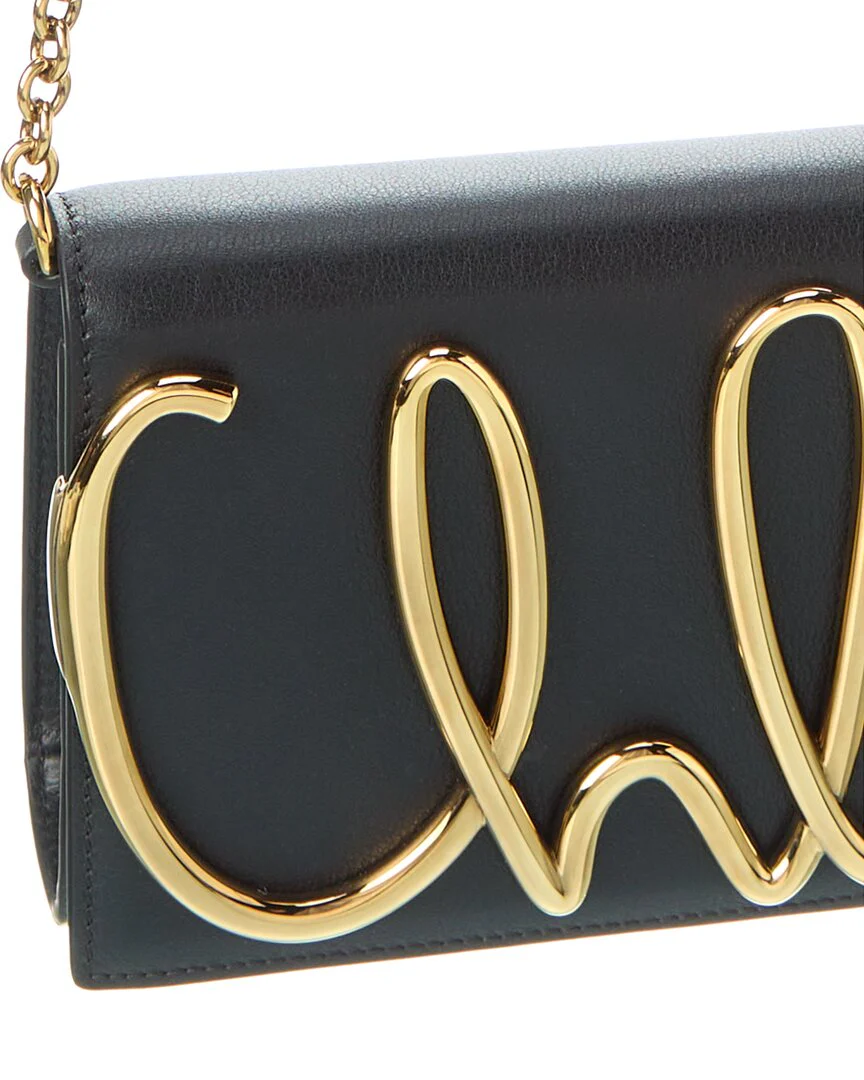 Chloé Iconic Logo Leather Shoulder Bag - Image 3
