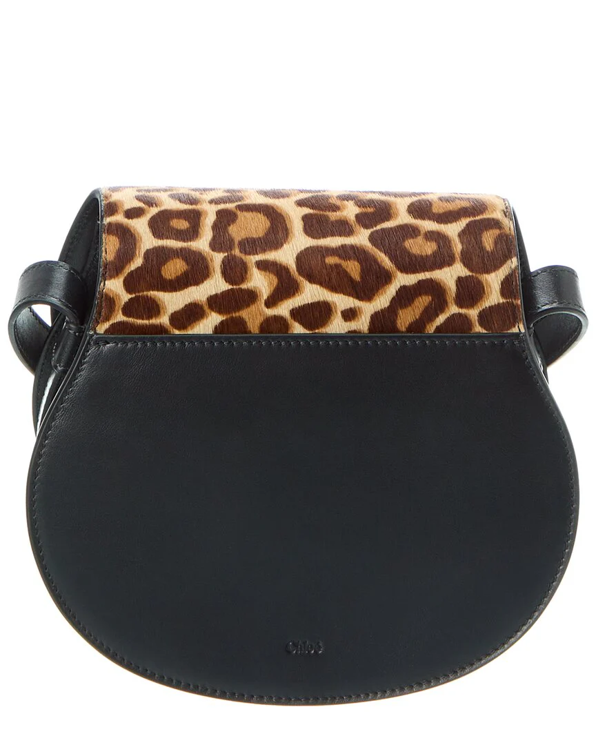 Chloé Marcie Small Haircalf & Leather Saddle Bag - Image 2
