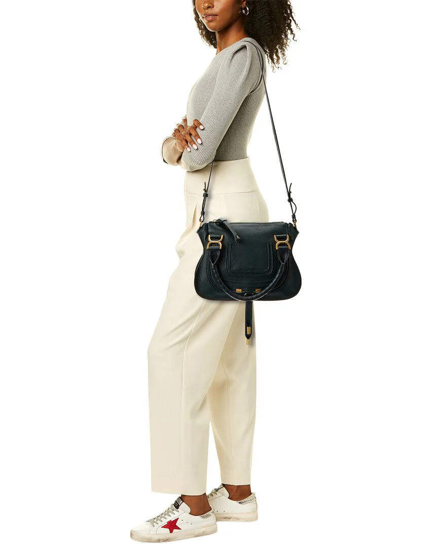 Chloé Marcie Small Leather Satchel - Image 4