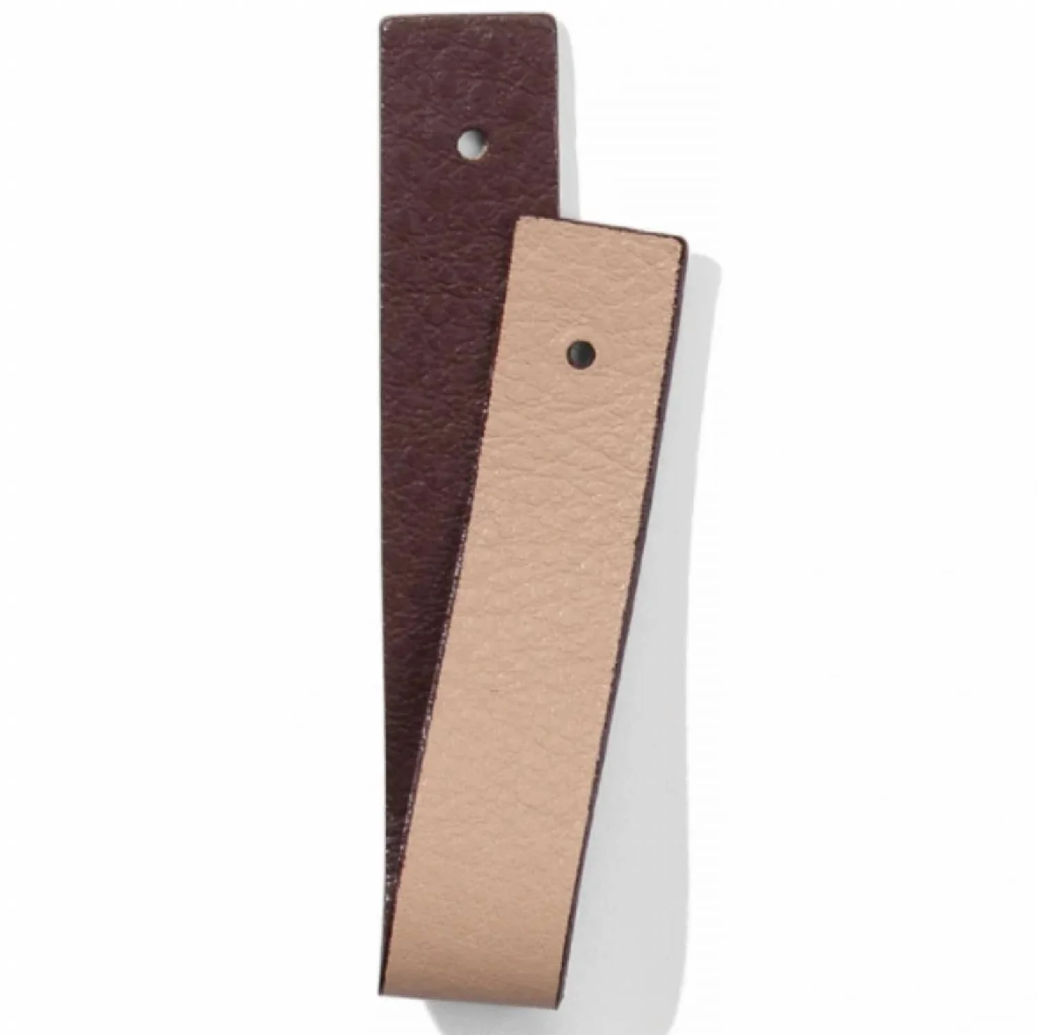 Christo Leather Cuff Slim Strap In Henna & Cobblestone