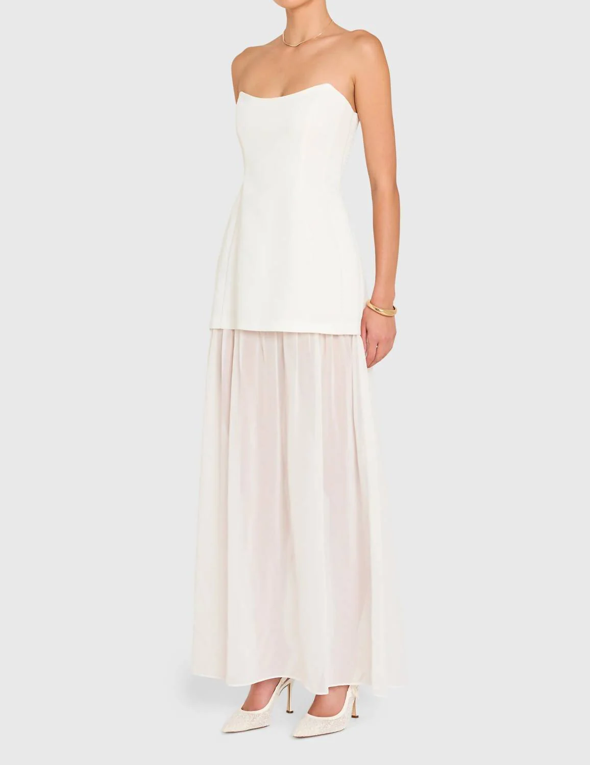 Christy Maxi Dress In White - Image 2