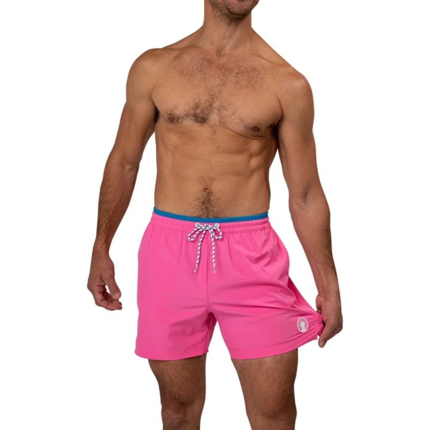 Chubbies Classic Swim Trunk Mens Pink 4-Way Stretch Drawstring Waist DSGL647