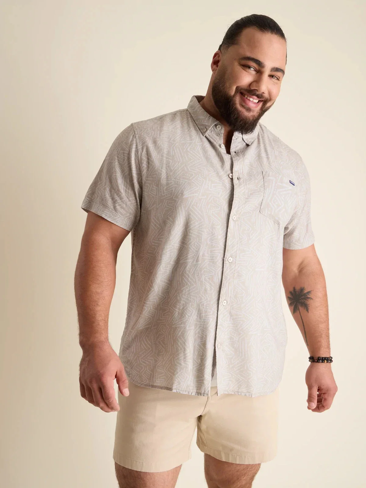 Chubbies Resort Weave Friday Shirt Men's Gray Classic Fit Button Down DSGL729