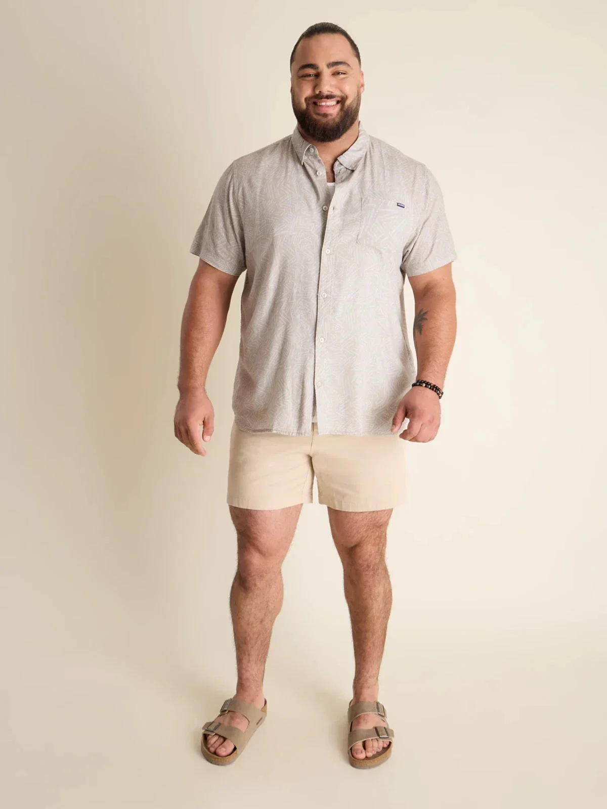 Chubbies Resort Weave Friday Shirt Men's Gray Classic Fit Button Down DSGL729 - Image 3