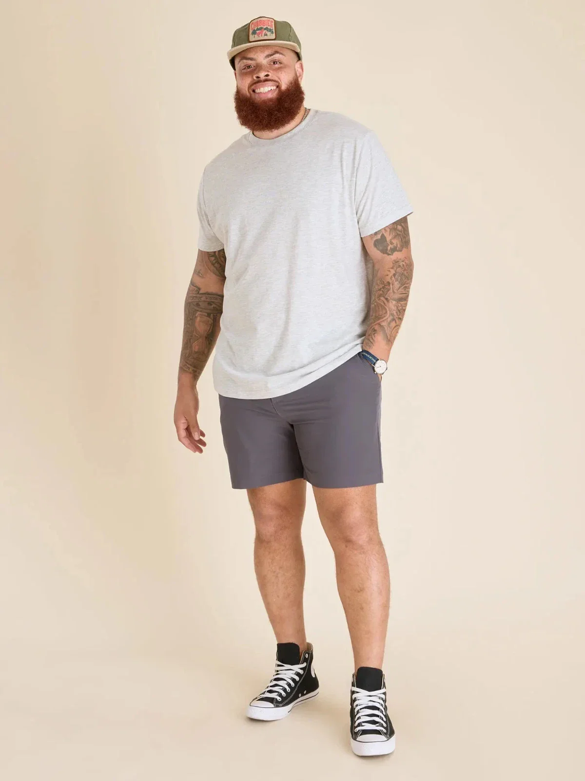 Chubbies Seal of Approval T-Shirt Men Gray Graphic Print Crew Neck DSGL755 - Image 4
