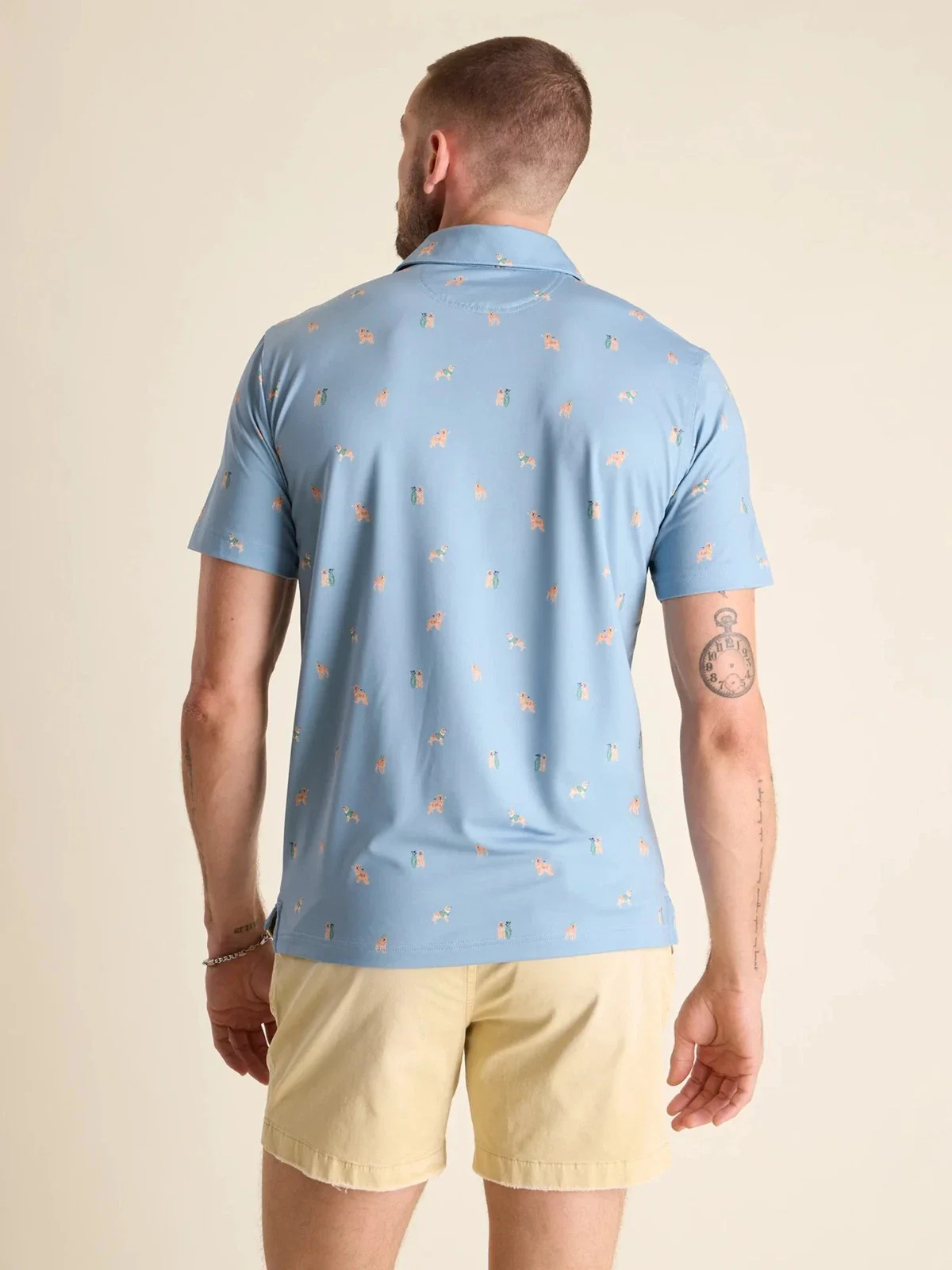 Chubbies The Barkin' Up The Wrong Tree Shirt Men's Blue Performance JDM2426 - Image 2