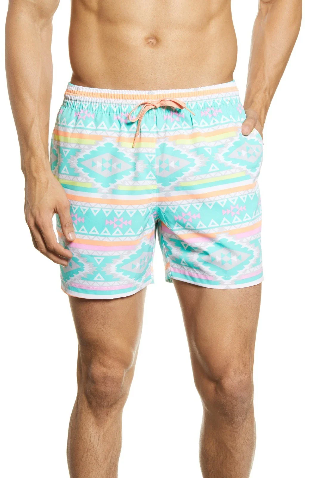 Chubbies The En Fuegos Swim Trunks Men's Blue Drawstring Waist DDR2700 - Image 5