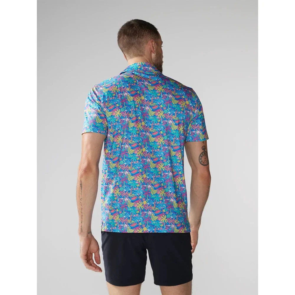 Chubbies The Tropical Bunch Polo Shirt Men's Multi Short Sleeve Golf DDR2985 - Image 2