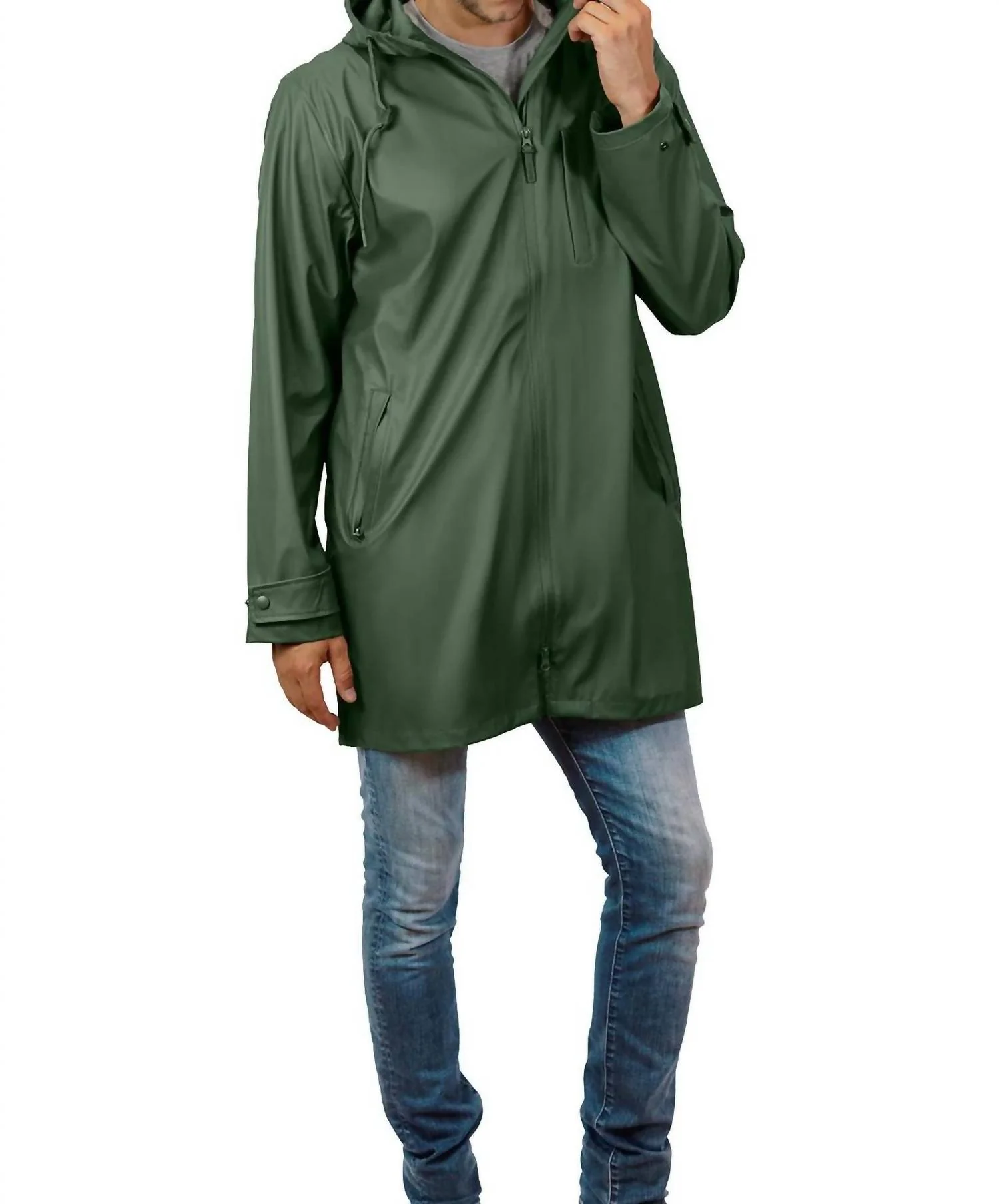 City Proof All Season Rain Jacket In Forest