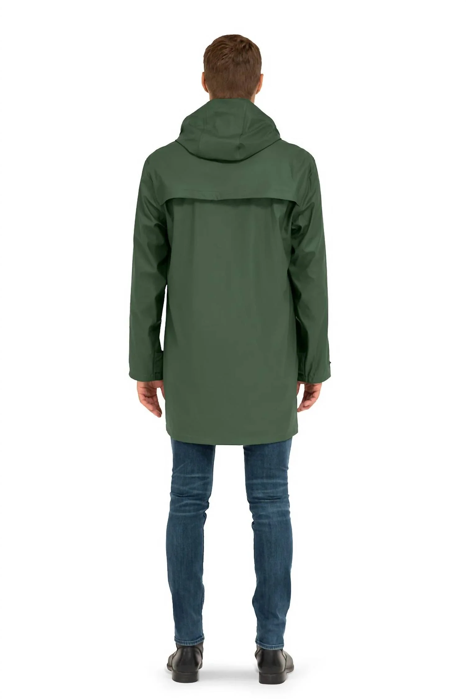City Proof All Season Rain Jacket In Forest - Image 2