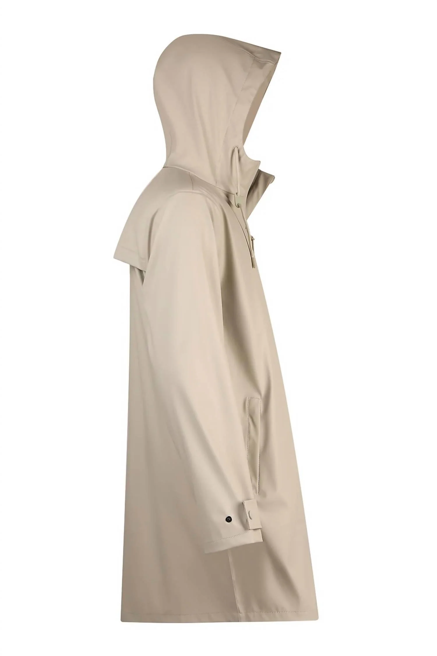City Proof All Season Rain Jacket In Sand - Image 4